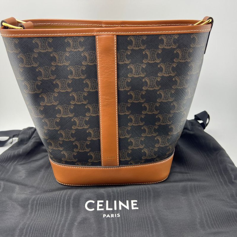 CELINE Triomphe 凱旋門經典老花水桶包-0