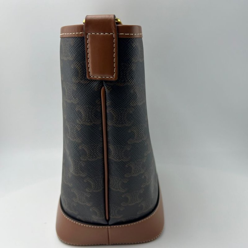 CELINE Triomphe 凱旋門經典老花水桶包-4