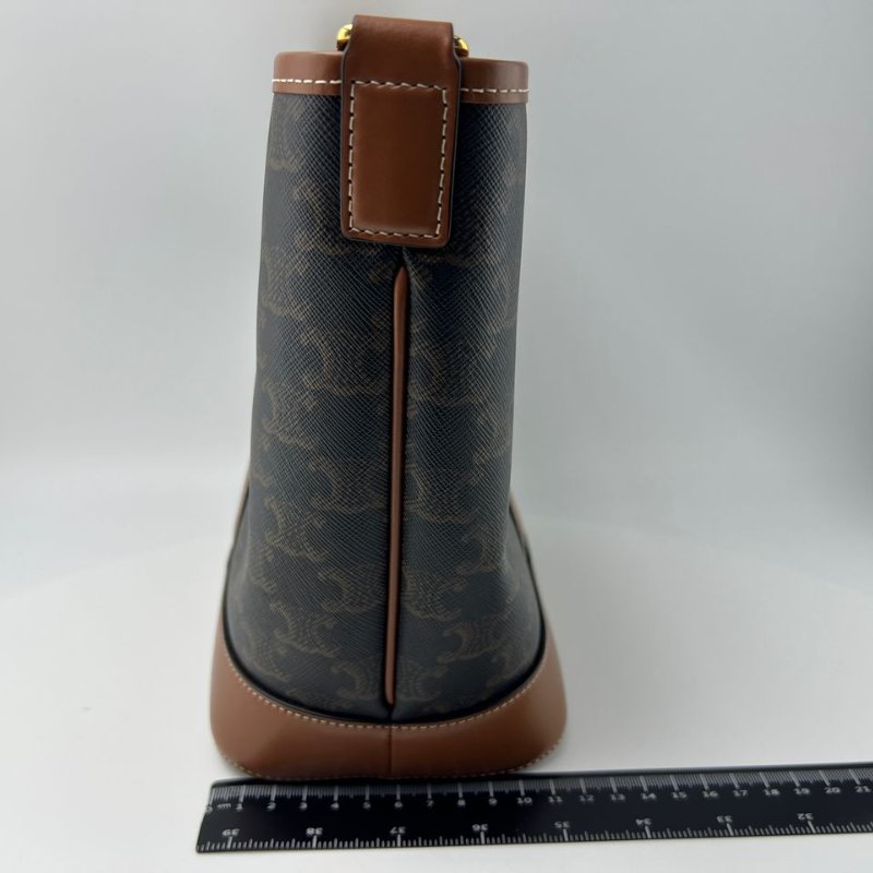 CELINE Triomphe 凱旋門經典老花水桶包-5