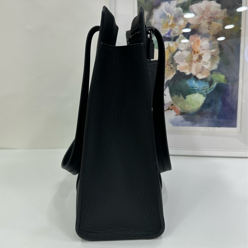 LV Aerogram tote黑色全皮公事包 takeoff tote 晶片款 黑色 牛皮 尺寸36.5*33*13-4