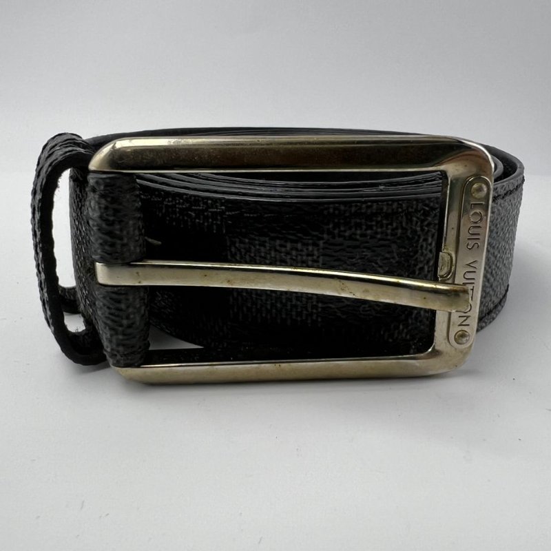 Louis Vuitton Taïga 牛皮針扣皮帶-0