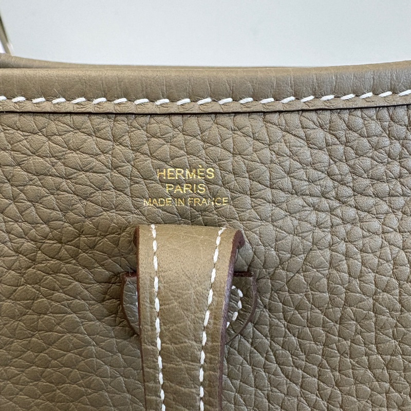 Hermes evelyne16 大象灰金釦 同色肩帶 K刻-2