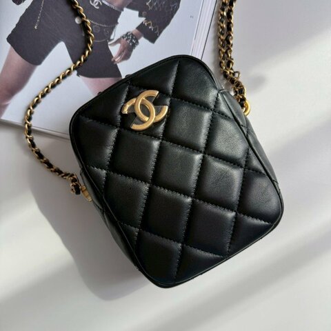 ✨手機完全放得下✨全新商品 珍珠雙鏈調節斜背包