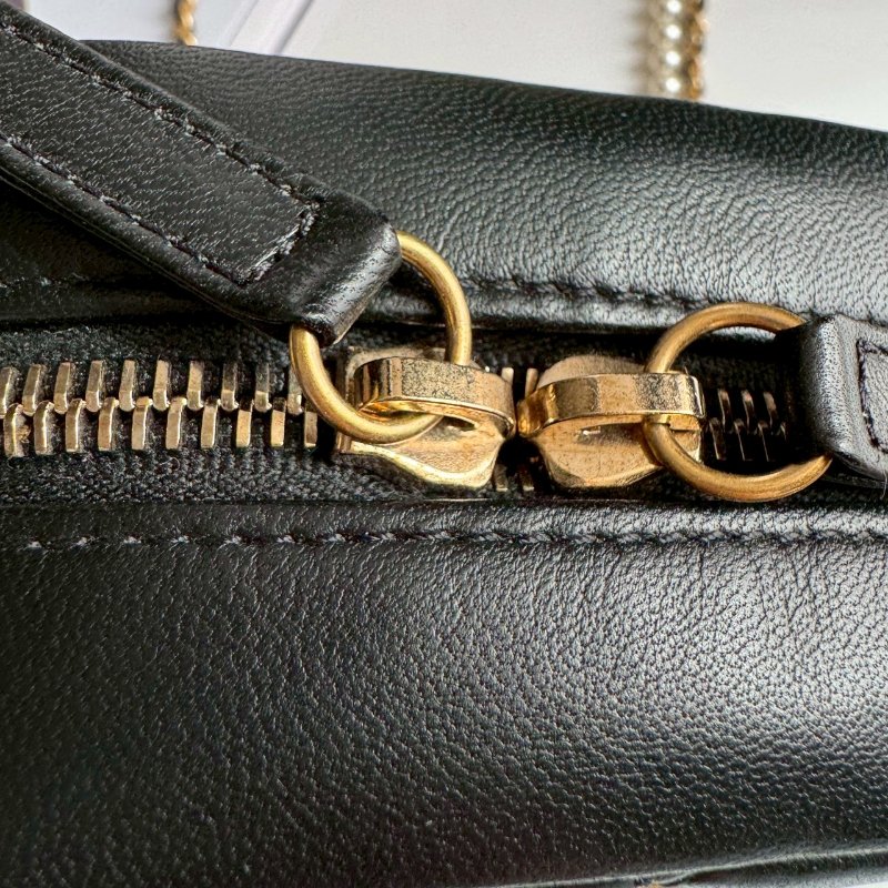 ✨手機完全放得下✨全新商品 珍珠雙鏈調節斜背包-5