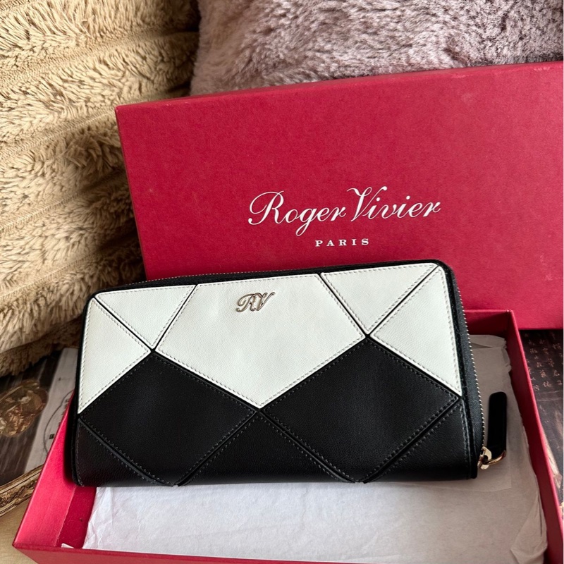 Roger Vivier 黑白拼色長夾｜閑置-1