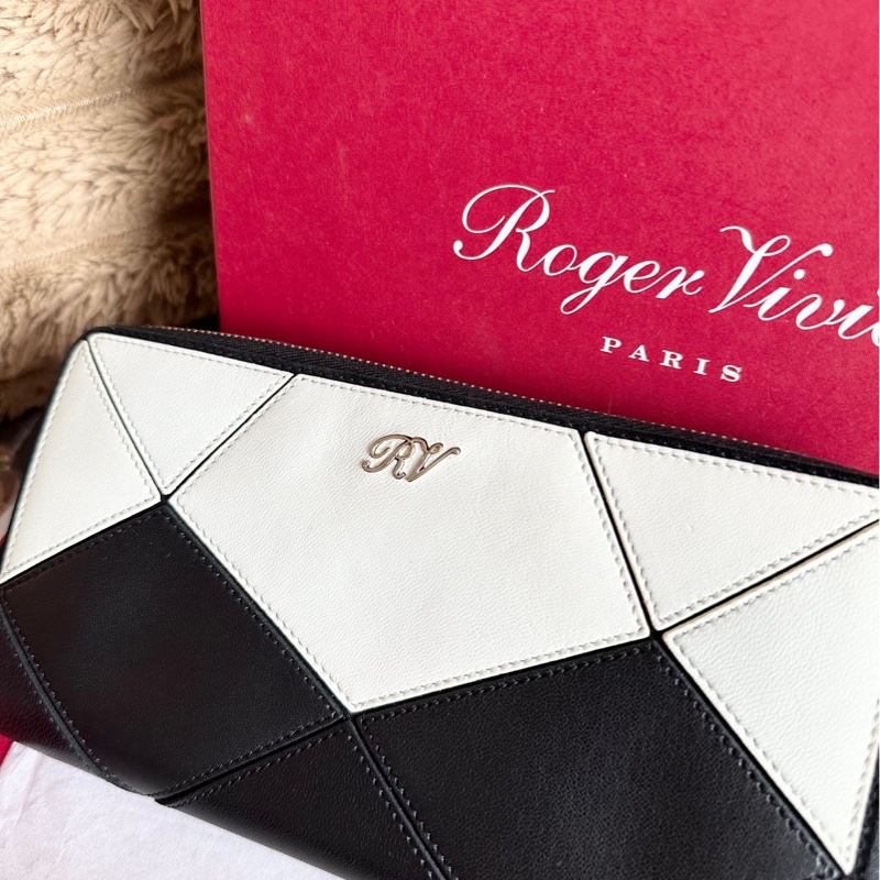 Roger Vivier 黑白拼色長夾｜閑置-11
