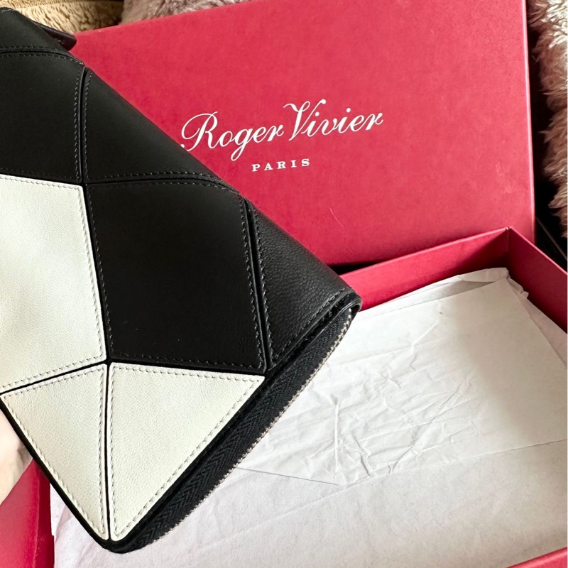 Roger Vivier 黑白拼色長夾｜閑置-13