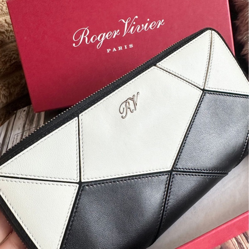 Roger Vivier 黑白拼色長夾｜閑置-15