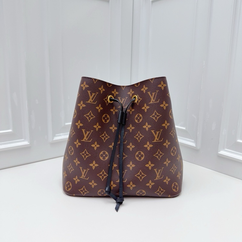 LV 經典老花黑水桶包Neonoe MM-1