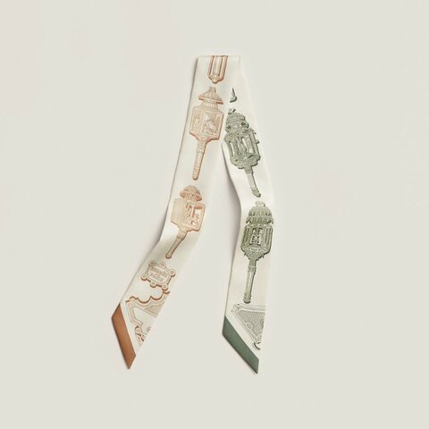 ::HERMES:: Twilly Merveilleuses Lanternes 特威利·梅爾維爾斯的燈籠 奶油白色系