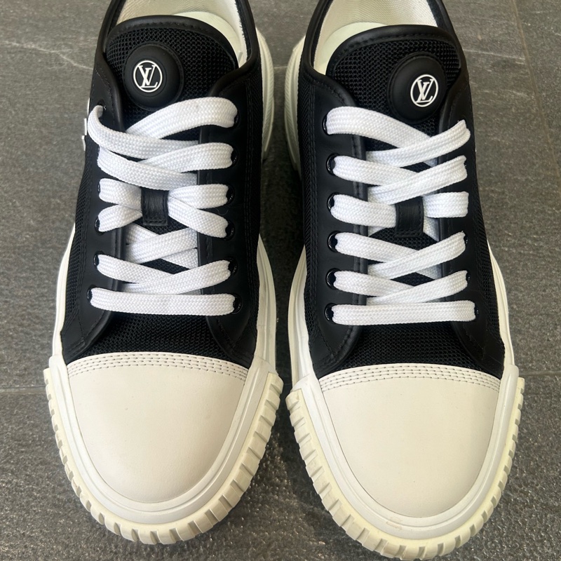 LV/路易威登  黑色車輪底厚底鞋 帆布鞋 41碼  無附件-2