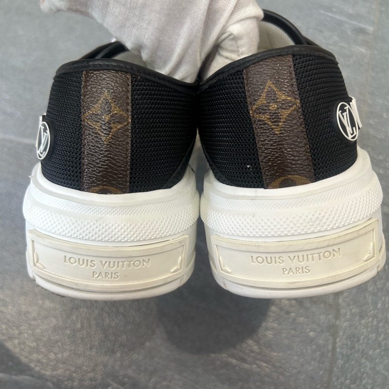 LV/路易威登  黑色車輪底厚底鞋 帆布鞋 41碼  無附件-4