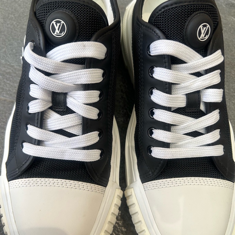 LV/路易威登  黑色車輪底厚底鞋 帆布鞋 41碼  無附件-5