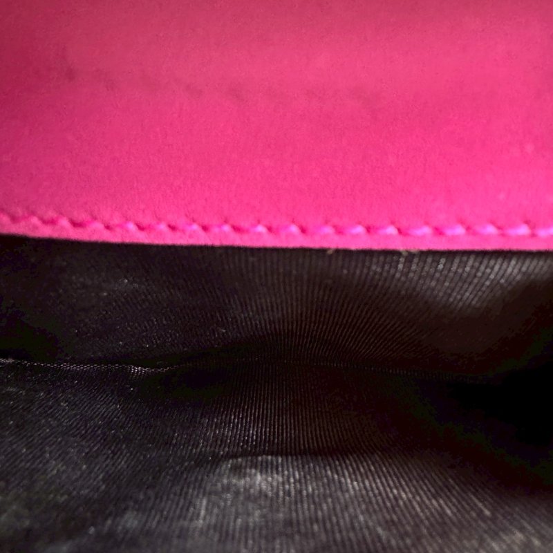 ✨容量超大 GUCCI紅色皮革拼烏木色雙面短夾-17