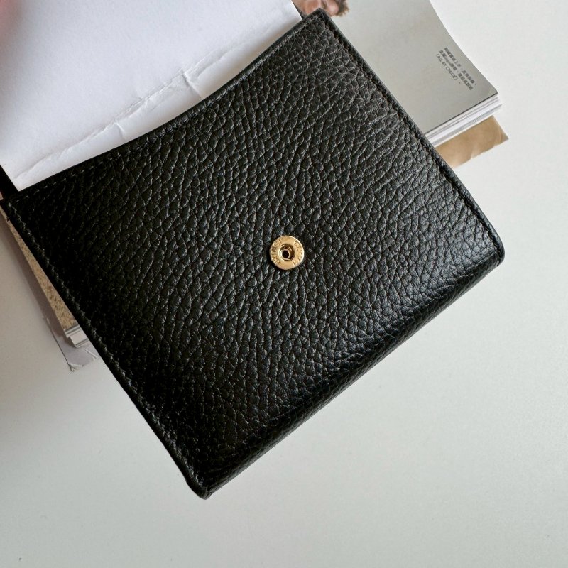 💥黑色不怕髒✨《全新商品》GUCCI 黑色金釦短夾-7