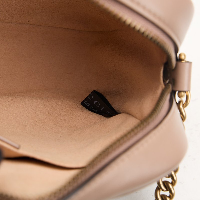 二手Gucci marmont 24 相機包/奶茶色-19