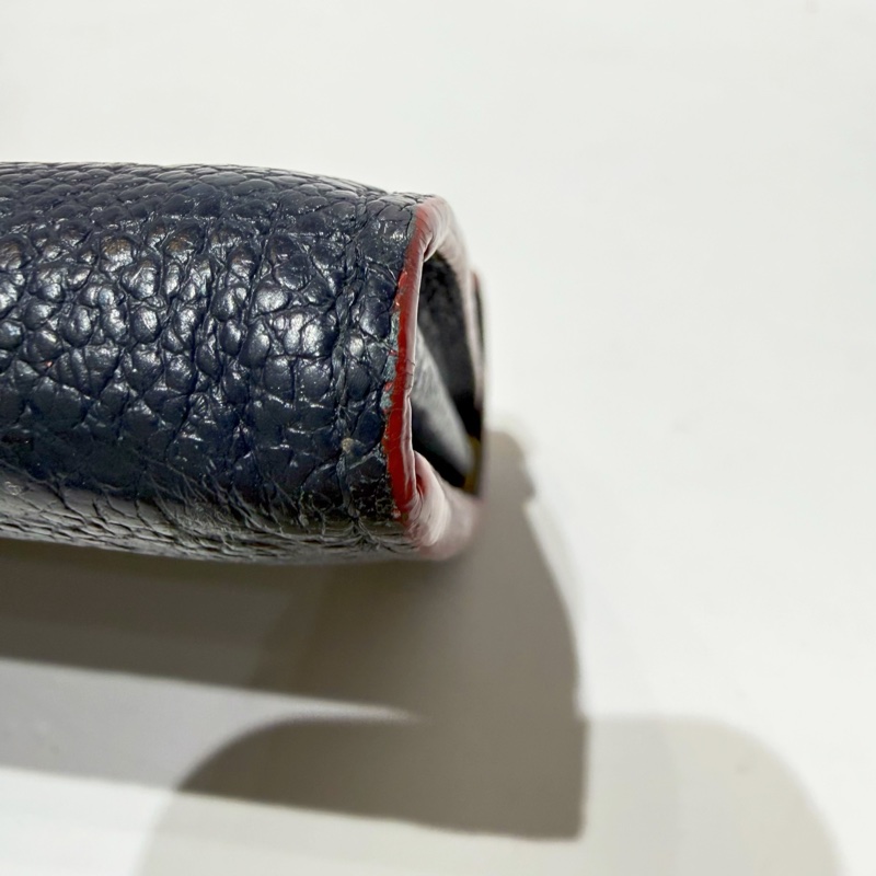 路易威登/Louis Vuitton LV sarah純皮款信封錢包 芯片款 午夜藍 卡包錢包二合一-8