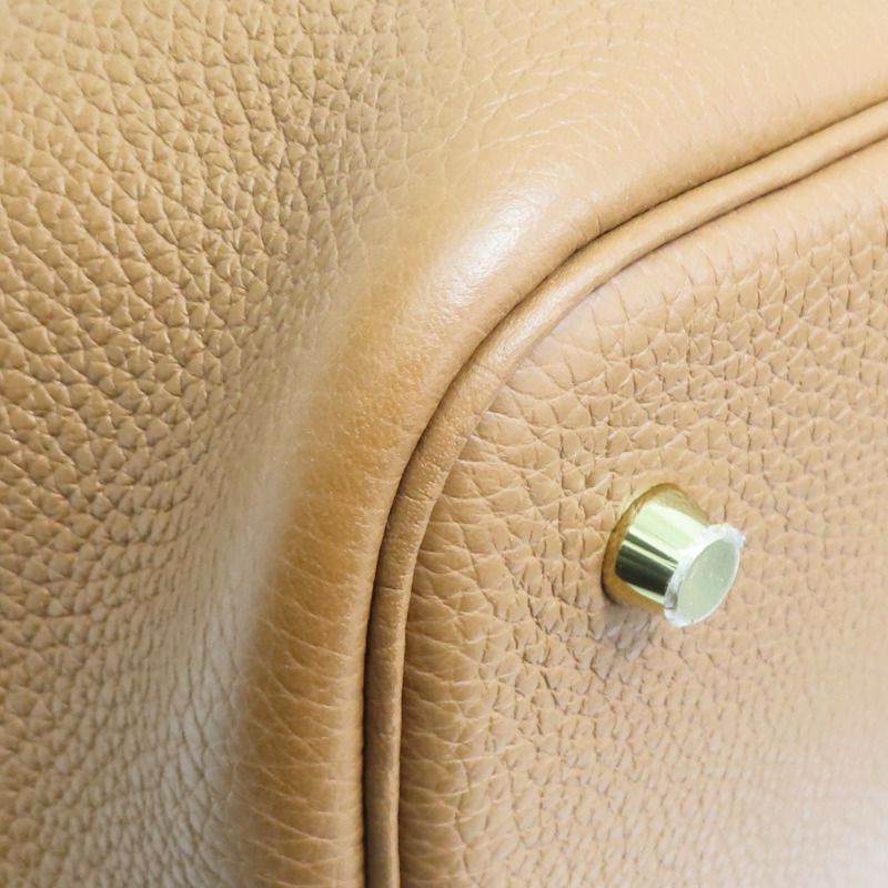 金棕色 TC牛皮 Picotin Lock 22 手提包 金扣 C刻 【HERMES 愛馬仕】 H060991CC-13