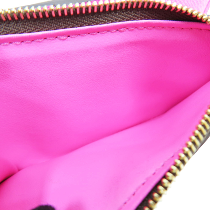 棕色 原花 PVC塗層帆布 雙折短夾【LOUIS VUITTON LV 路易威登】 M25692-6