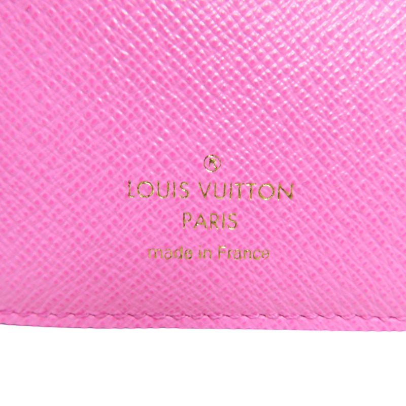 棕色 原花 PVC塗層帆布 雙折短夾【LOUIS VUITTON LV 路易威登】 M25692-7