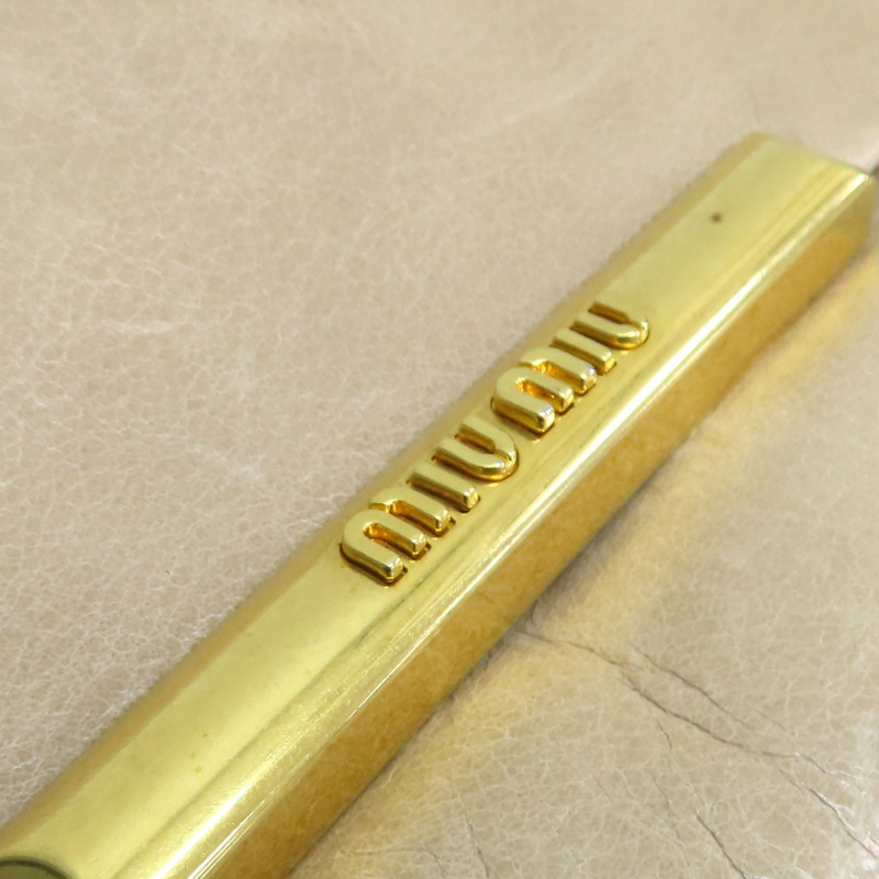 棕色 牛皮 Pattina 肩背包【MIU MIU 繆繆】 RP0290-10