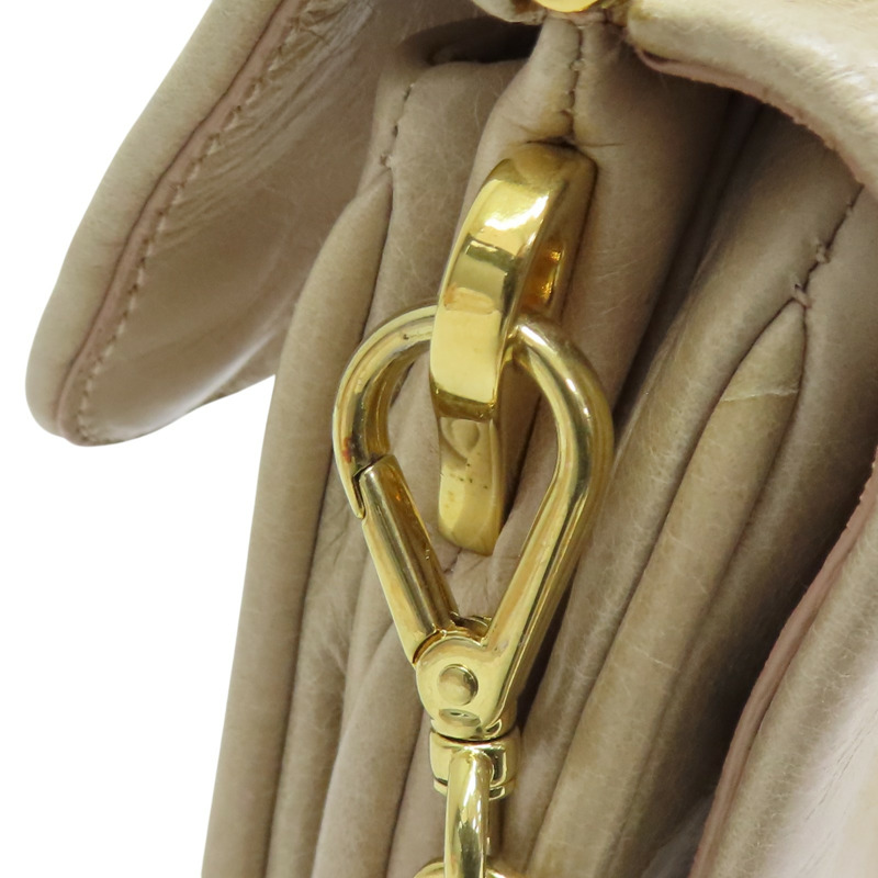 棕色 牛皮 Pattina 肩背包【MIU MIU 繆繆】 RP0290-16