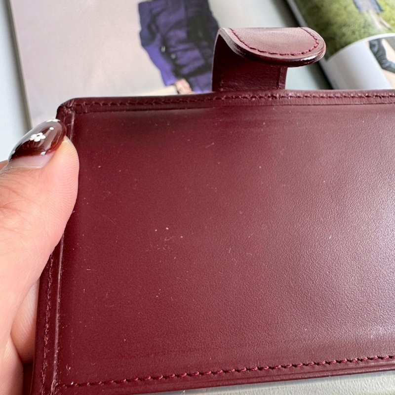 😍明星小卡收藏 拍立得相簿 Cartier 暗紅色扣式卡套-12