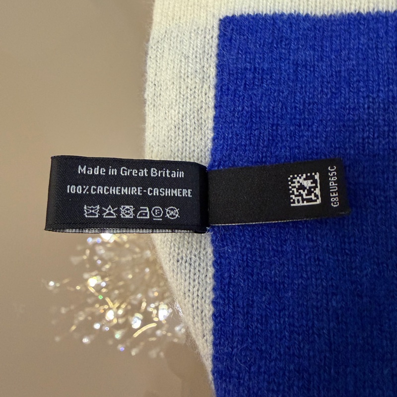 Chanel 100%cashmere雙層加厚長圍巾-5