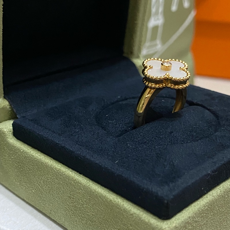 VCA 白貝母戒指#52號-12