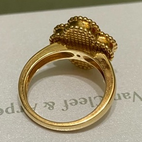 VCA 白貝母戒指#52號-14