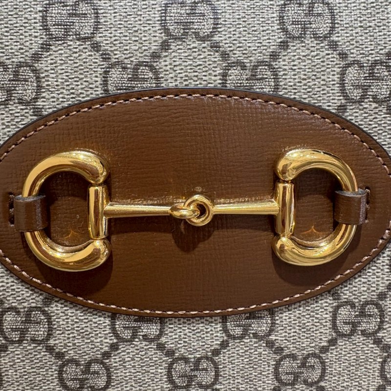 Gucci  Horsebit1955 手提斜背兩用包-6