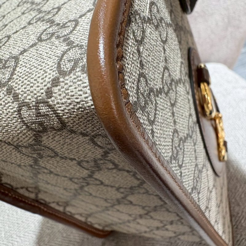 Gucci  Horsebit1955 手提斜背兩用包-14