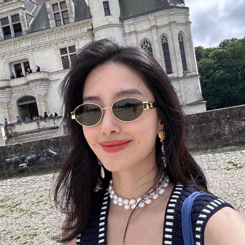 Celine 太陽眼鏡 TRIOMPHE METAL 01爆款-4