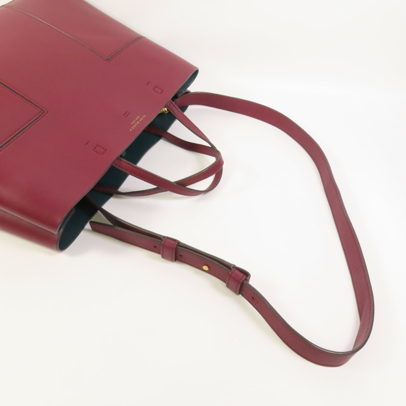 Tory Burch 牛皮皮革2 Way Shoulder金扣手挽肩背兩用袋-4