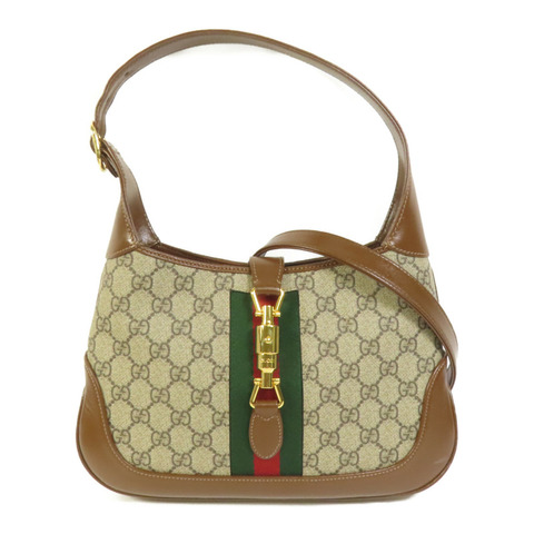 GUCCI 帆布Jackie 1961 Small金扣肩背袋