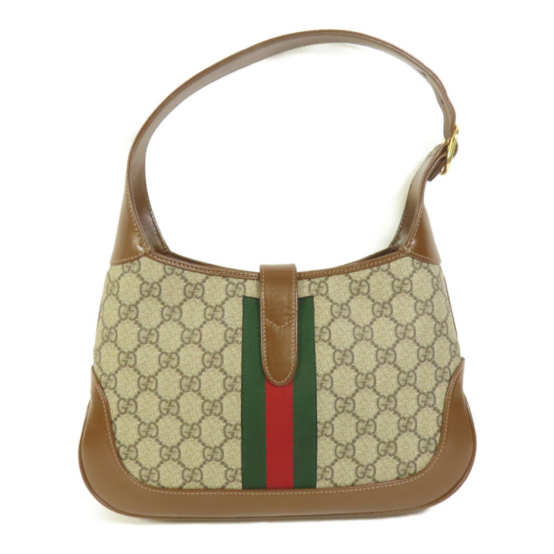 GUCCI 帆布Jackie 1961 Small金扣肩背袋-1