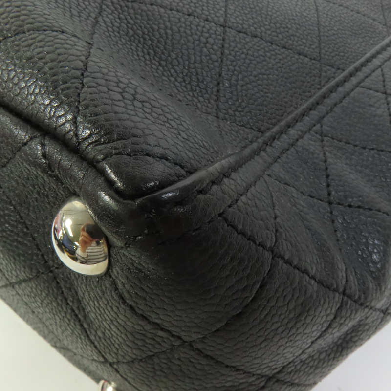 CHANEL 牛皮皮革Shoulder Bag銀扣鏈帶肩背袋-11