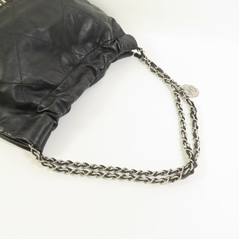 CHANEL 牛皮皮革Chanel 22 Small銀扣鏈帶肩背袋-4