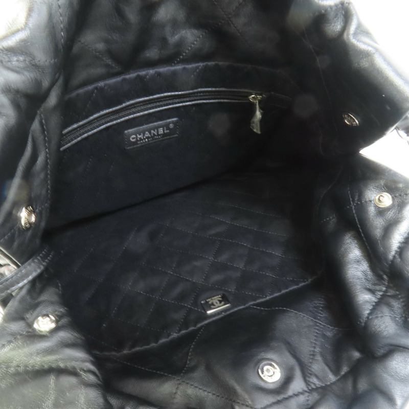 CHANEL 牛皮皮革Chanel 22 Small銀扣鏈帶肩背袋-5