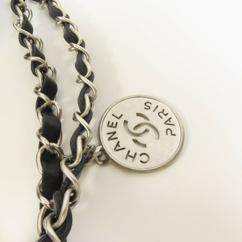 CHANEL 牛皮皮革Chanel 22 Small銀扣鏈帶肩背袋-6