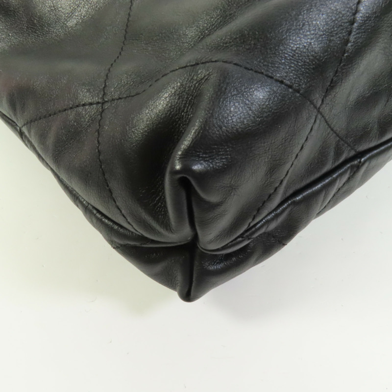 CHANEL 牛皮皮革Chanel 22 Small銀扣鏈帶肩背袋-12