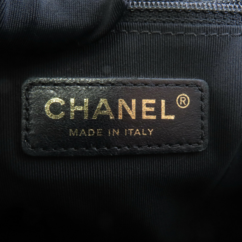 CHANEL 牛皮皮革Boy 28金扣鏈帶肩背袋-9