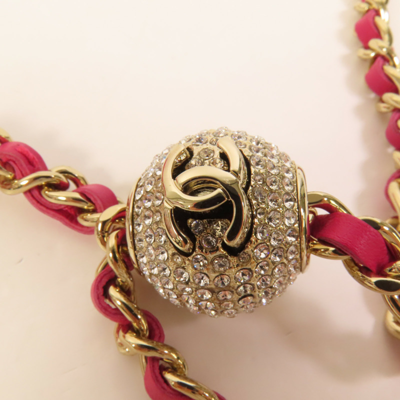 CHANEL 天鵝絨WOC Wallet On Chain金扣鏈帶肩背袋-6