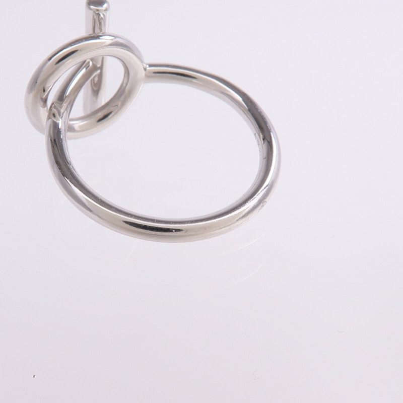 HERMES 18K白金Echappee Ring鑽石戒指Hermes#53/US#6.5-5