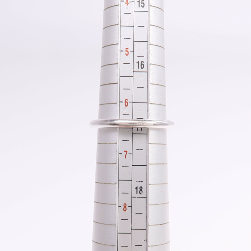 HERMES 18K白金Echappee Ring鑽石戒指Hermes#53/US#6.5-6