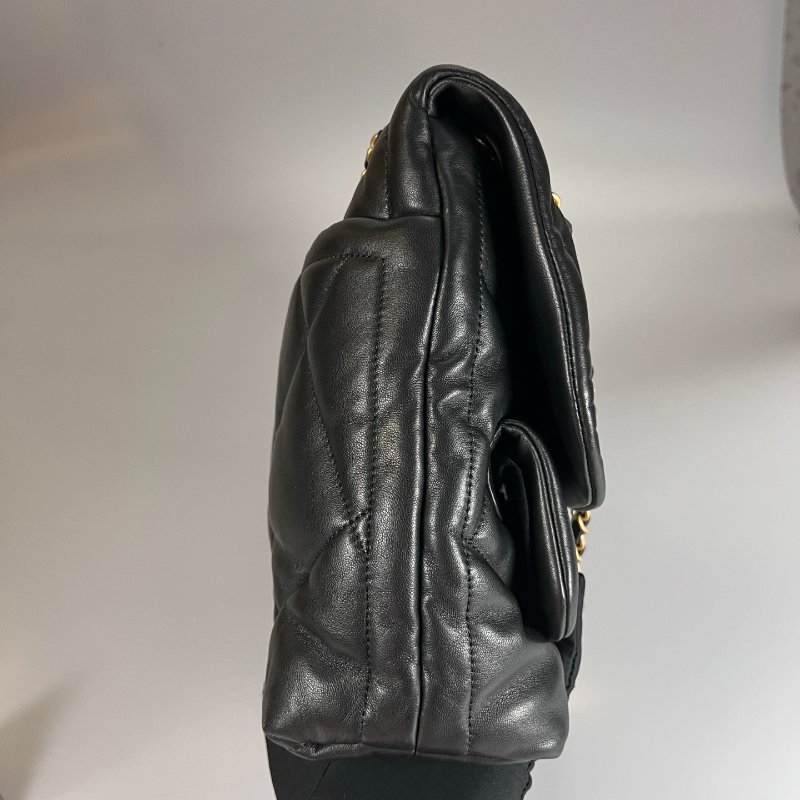 CHANEL HOBO嬉皮包 小牛皮黑 AS5727/晶片款-2