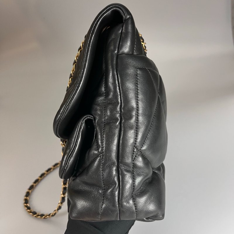 CHANEL HOBO嬉皮包 小牛皮黑 AS5727/晶片款-3