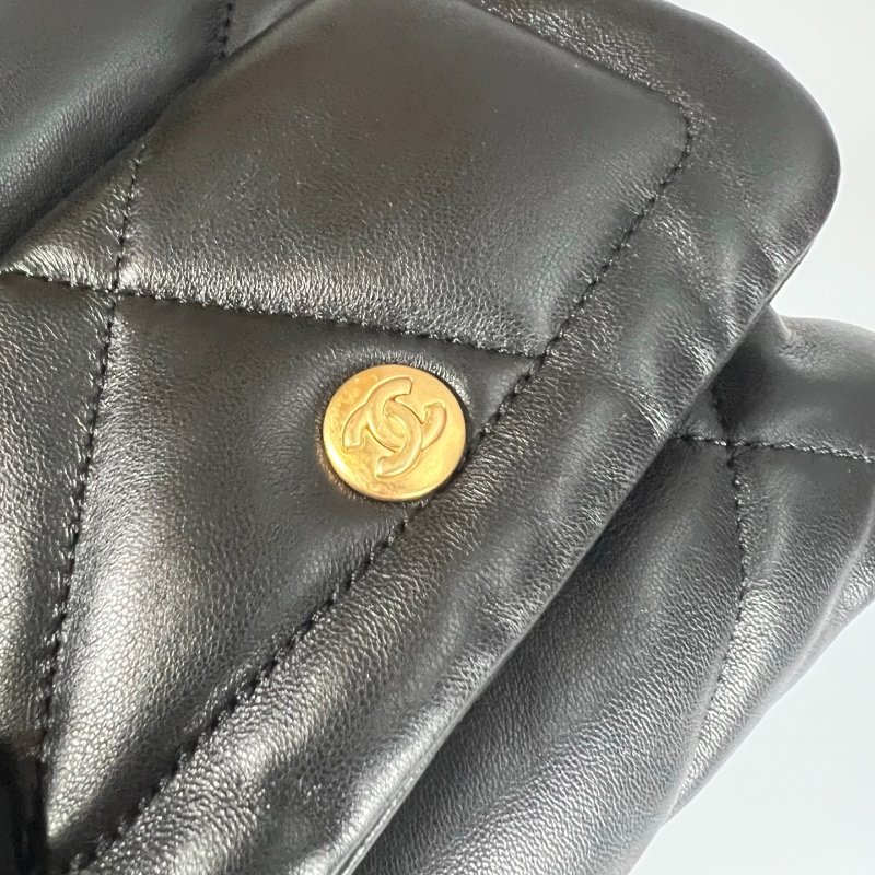 CHANEL HOBO嬉皮包 小牛皮黑 AS5727/晶片款-11