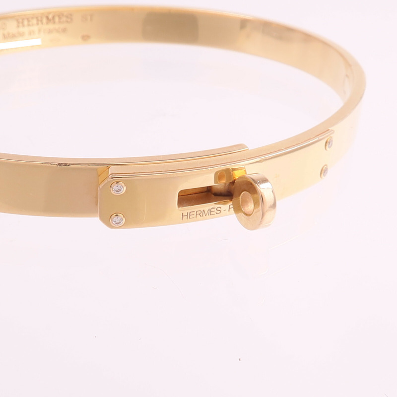 HERMES 18K玫瑰金Kelly Bracelet手鐲-4