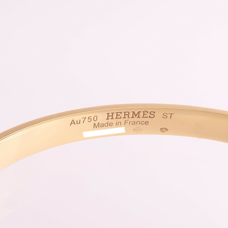 HERMES 18K玫瑰金Kelly Bracelet手鐲-6